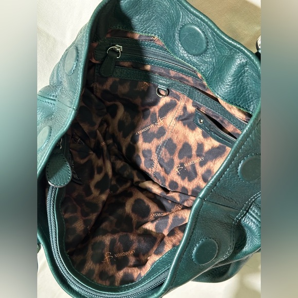 B. Makowsky Berkeley Bucket Style Leather Purse USED - Picture 7 of 16